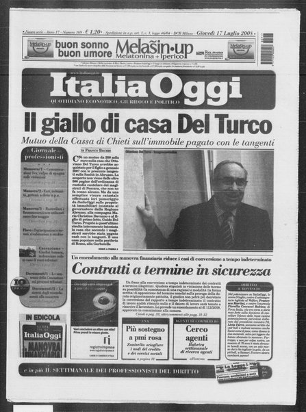 Italia oggi : quotidiano di economia finanza e politica